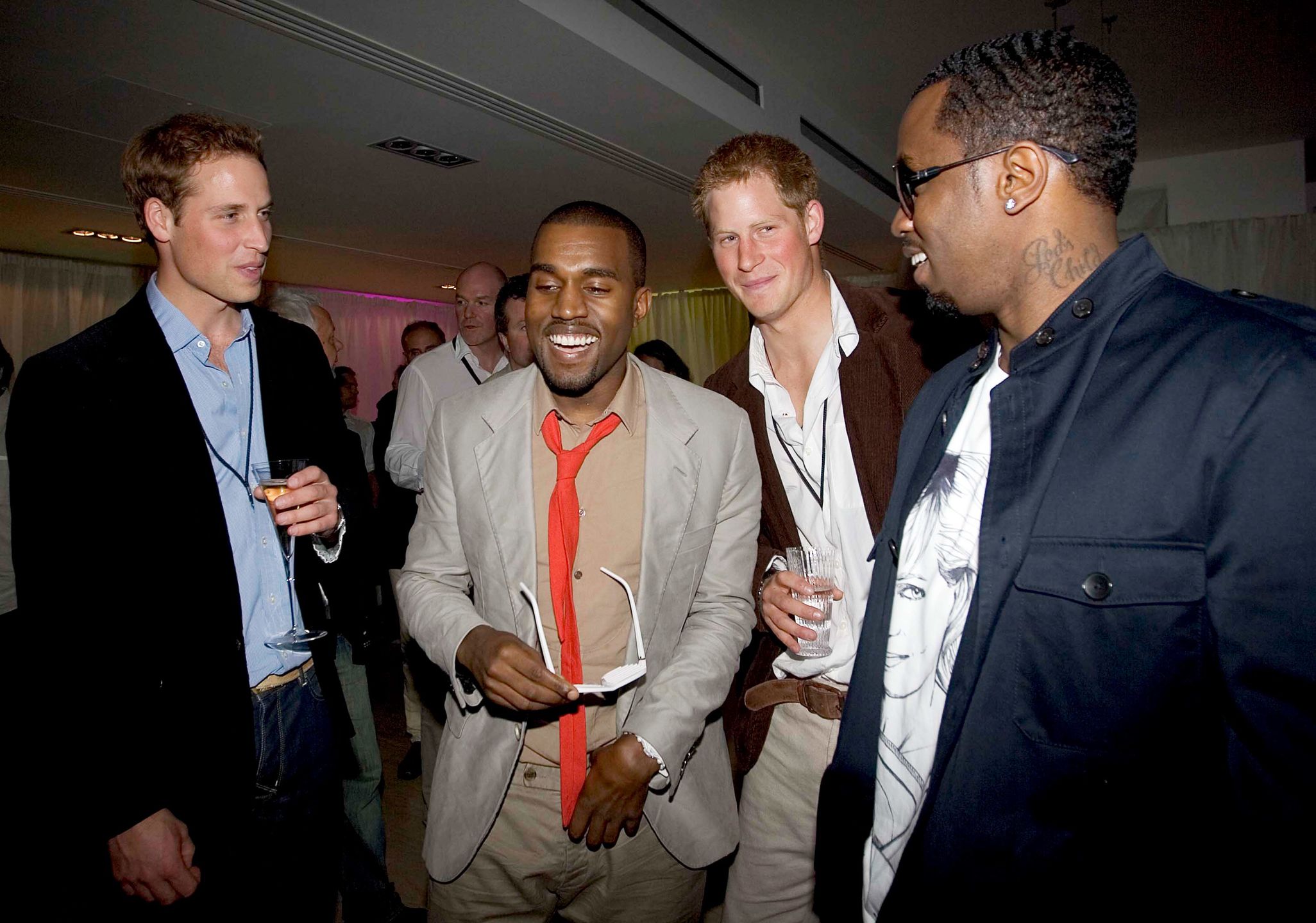 Książę William, Kanye West, książę Harry i Diddy