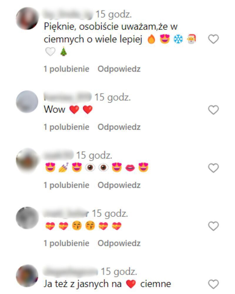 Komplementy pod publikacją aktorki 