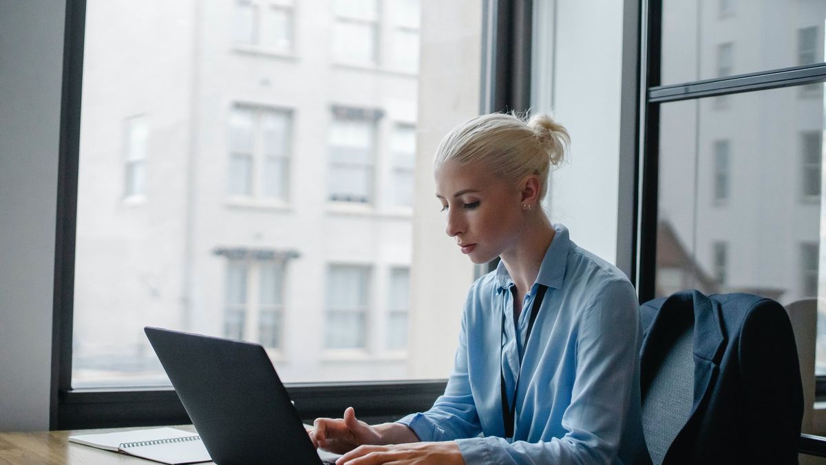 kobieta, praca, biuro, firma, praca biurowa