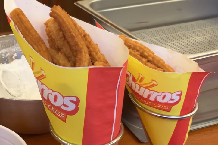 Churrosy w małym i dużym rożku