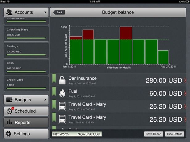 MoneyWiz for iPad – recenzja 5