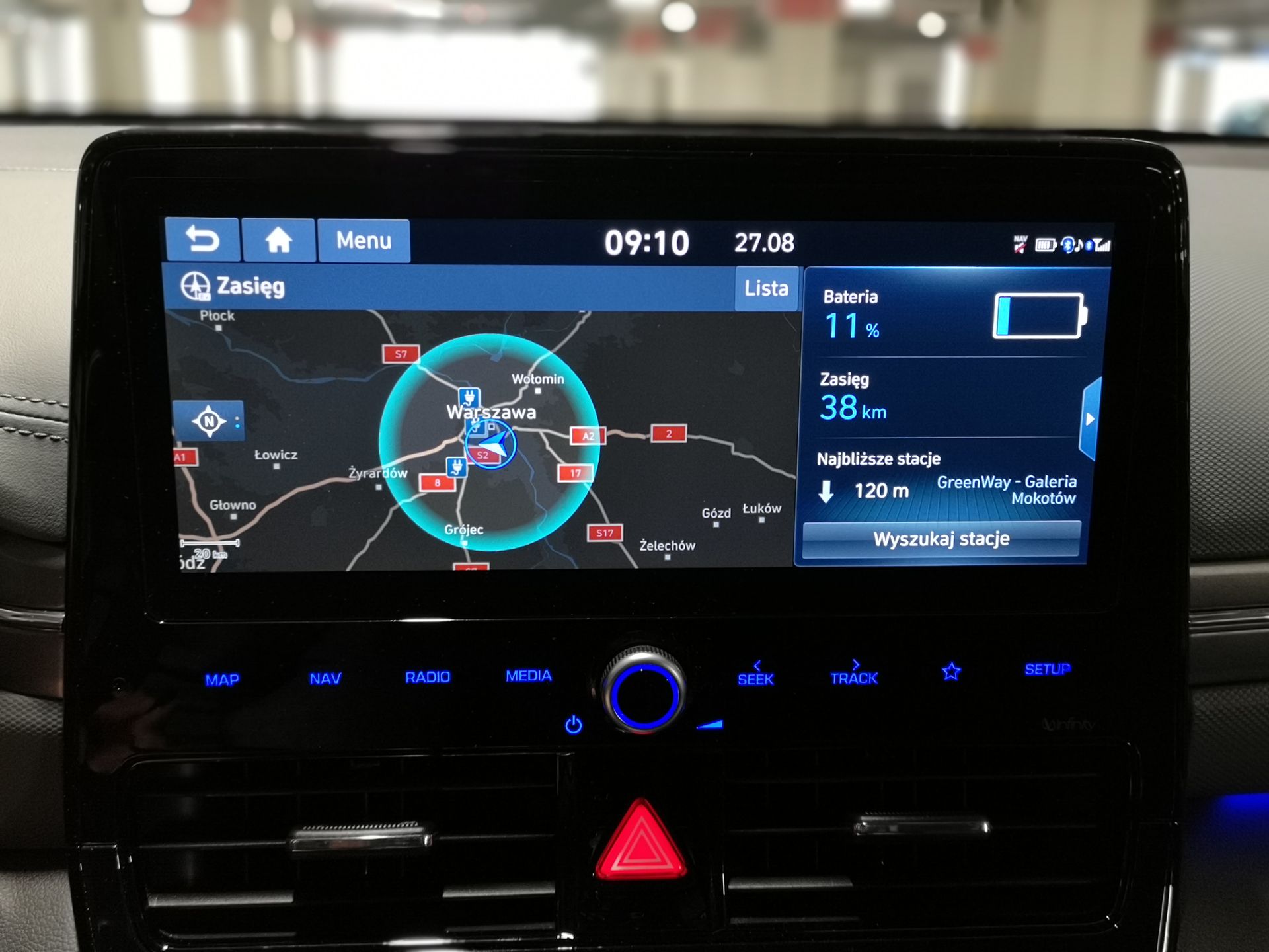Hyundai Ioniq Electric: System zarządzania energią i audio Infinity 11