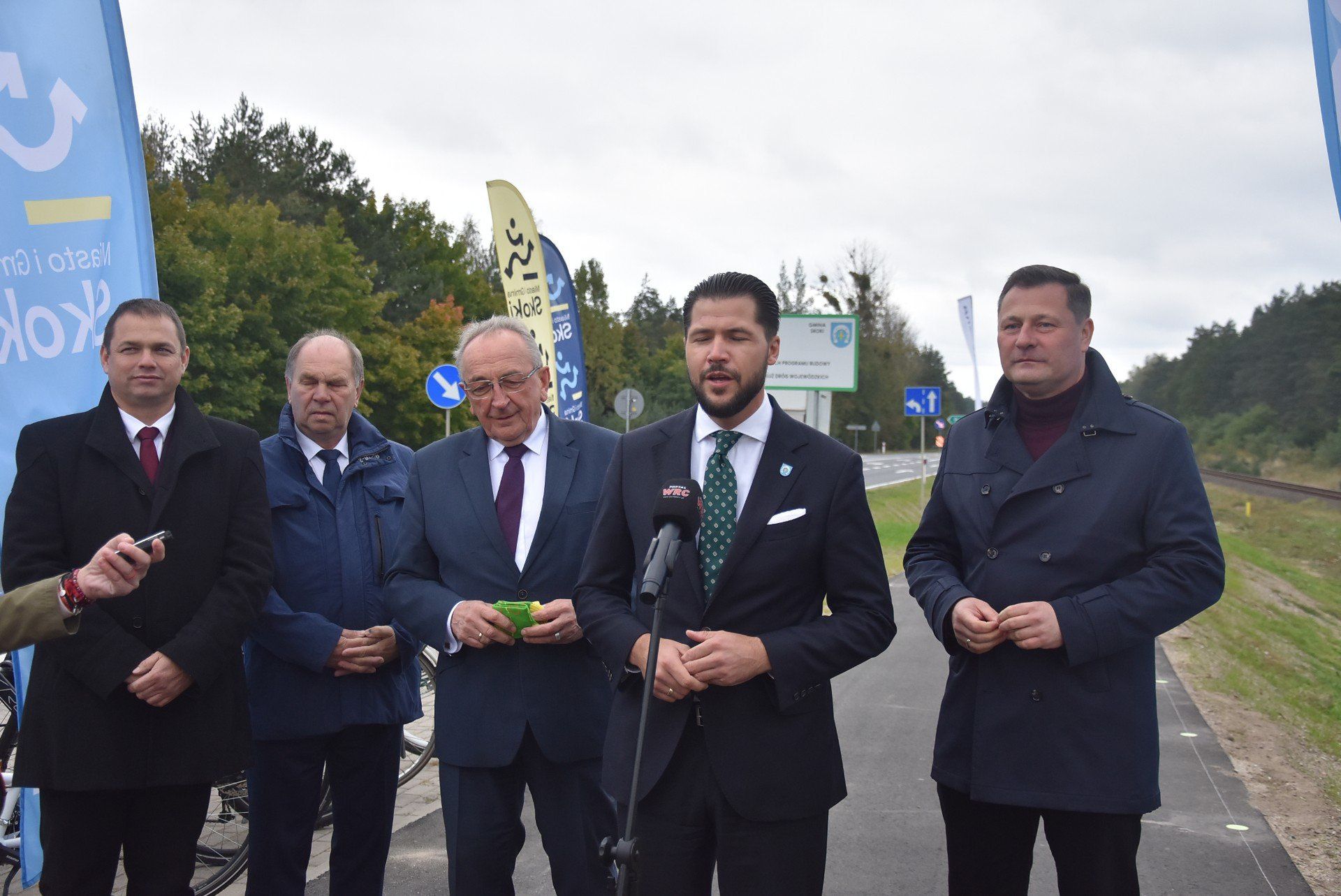Otwarcie ścieżki piszo-rowerowej ze Skoków do Sławy Wlkp.