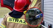 Autobus wpadł do rowu. Przyjechało 5 wozów strażackich