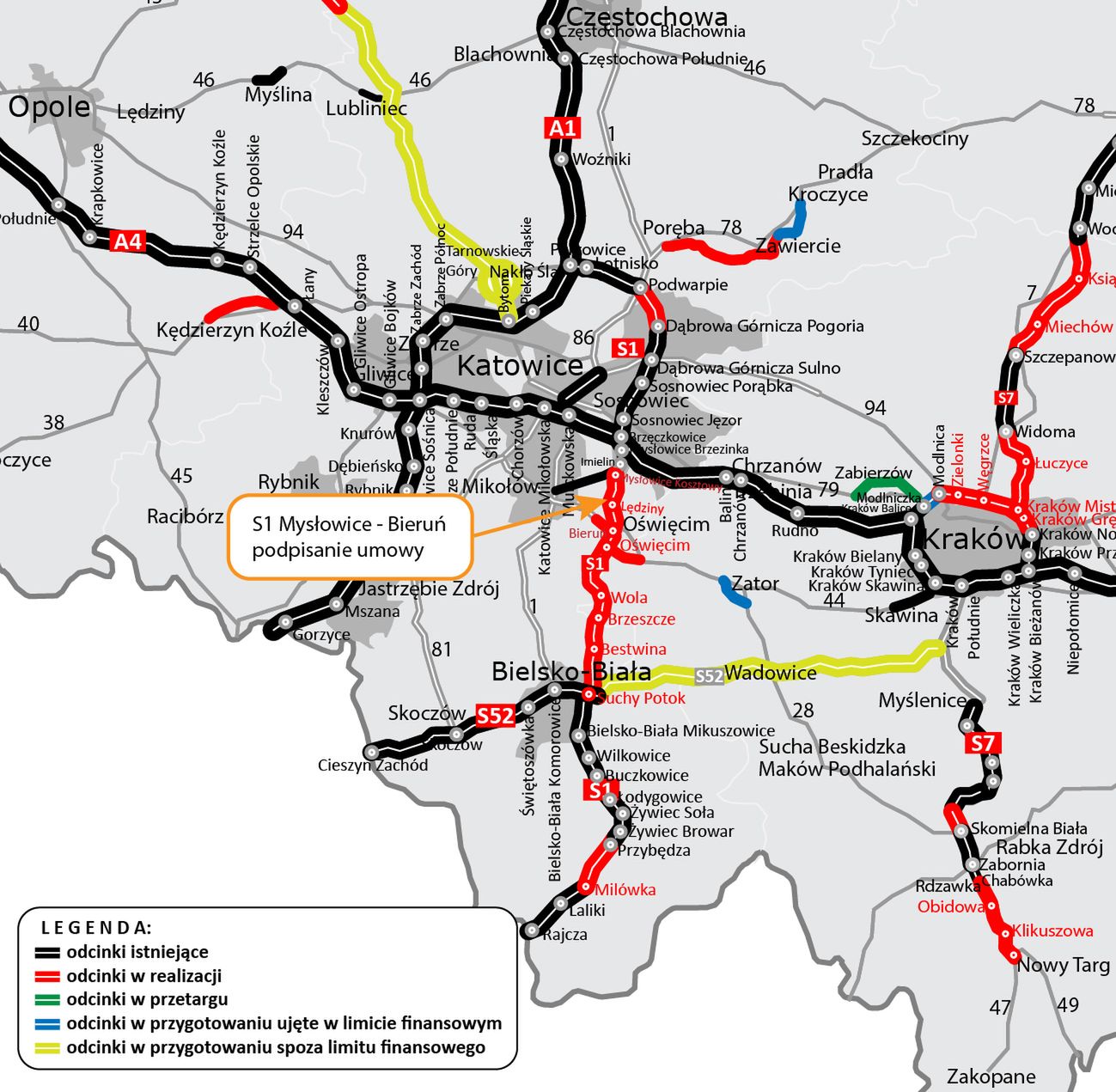 Mapa realizacji inwestycji