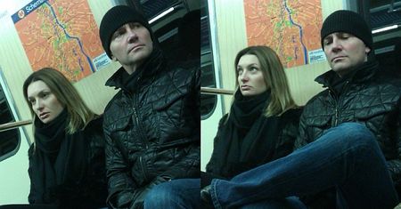 Ibisz w metrze z dziewczyną! (ZDJĘCIA)