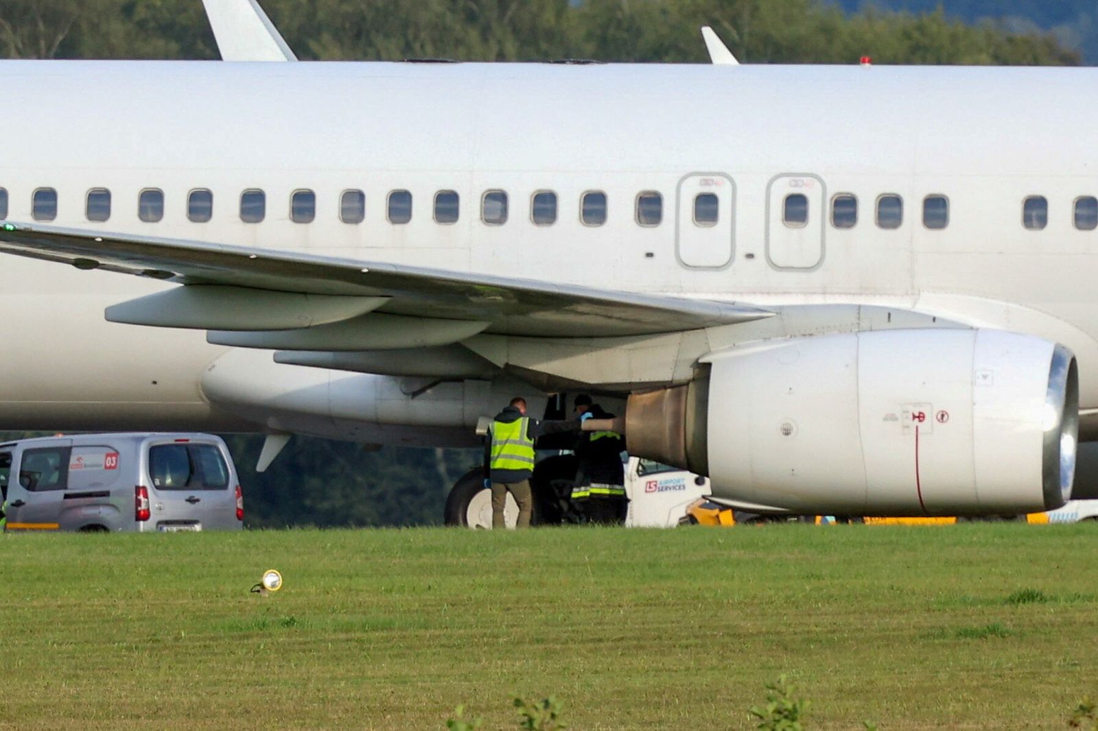 Samolot wypadł z pasa startowego w Krakowie