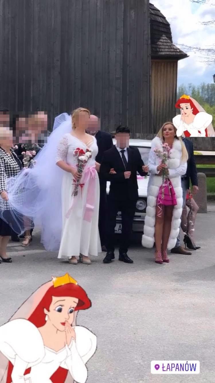 Monika Chwajoł na weselu