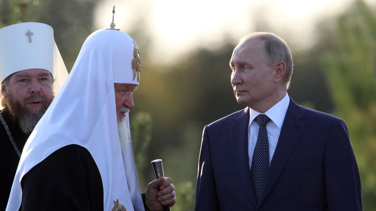 Putin Inaugurates Monument To Alexander Nevsky And Heroes Of Lake Peipus Battle
PSKOV, RUSSIA - SEPTEMBER,11 (RUSSIA OUT): Russian President Vladimir Putin (R), Russian Othodox Metropolitan Tikhov Shevkunov (L) and Orthodix Patriach Kirill (C) observe the monument to Prince Alexander Nevsky and His Guard at the supposed location of 1224 Battle on Ice, also known as Lake Peipus (Chudskoye) Battle, on September,11,2021, in Samolva villiage outside of Pskov, Russia. Russians marks the 800th Annivesrary of Alexander Nevsky's birthday this year. (Photo by Mikhail Svetlov/Getty Images)
Mikhail Svetlov