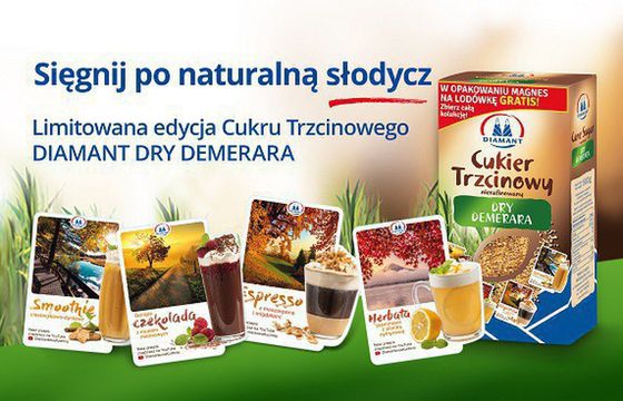 Cukier Diamant w promocyjnych opakowaniach z magnesami