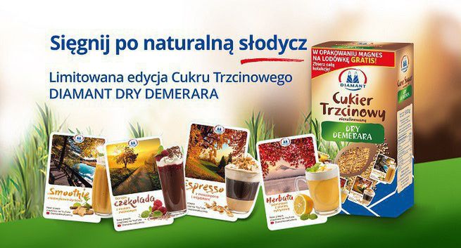 Cukier Diamant w promocyjnych opakowaniach z magnesami