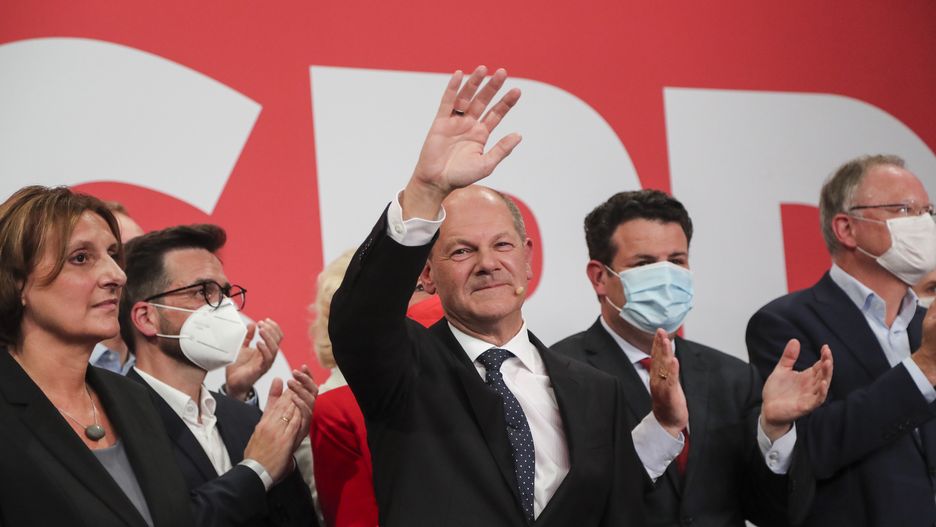 Wybory w Niemczech. SPD nieznacznie przed chadekami? Na zdjęciu Olaf Scholz, Kandydat na kanclerza ze strony SPD 