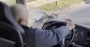 Pasażer autokaru nie wytrzymał. Podszedł do kierowcy i wszystko nagrał