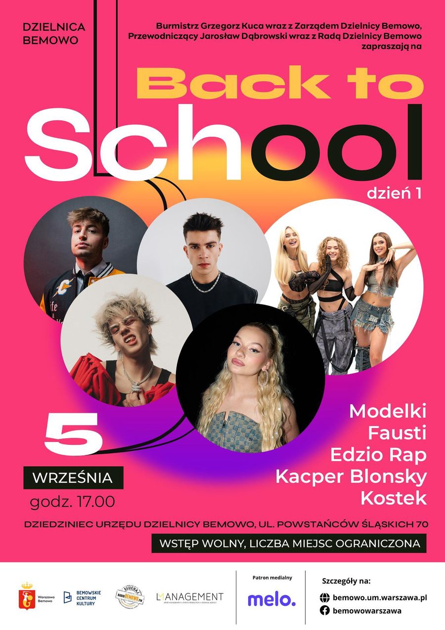Gen Alpha oszaleje. BACK TO SCHOOL na Bemowie funduje im line-up