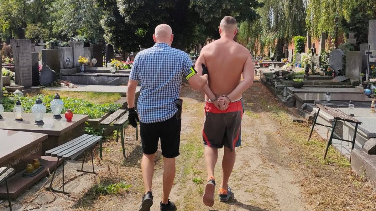 Kradł aż skończył na cmentarzu. Policja szukała go przez 4 lata