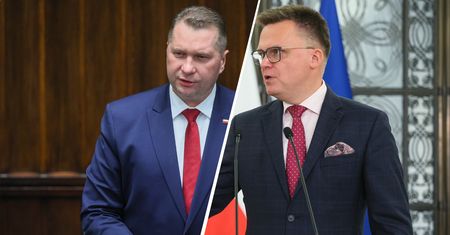 Czarnek pytany o upadek rządu. Zaczął mówić o Hołowni