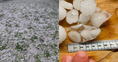 6 cm lodu spadło z nieba. To nie był zwykły grad na Śląsku