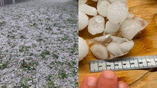 6 cm lodu spadło z nieba. To nie był zwykły grad na Śląsku