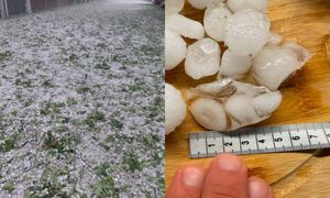 6 cm lodu spadło z nieba. To nie był zwykły grad na Śląsku