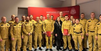 Ostróda: Dwóch strażaków złożyło ślubowanie w Komendzie Powiatowej PSP