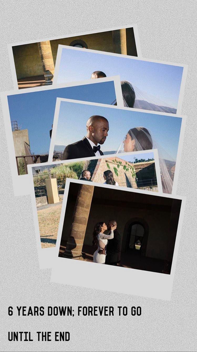 Kim Kardashian świętuje 6. rocznicę ślubu z Kanye