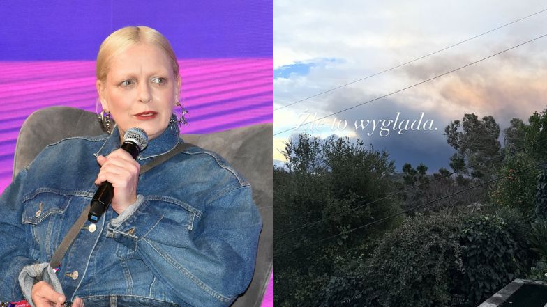 Katarzyna Nosowska nadaje z ogarniętej pożarami Kalifornii