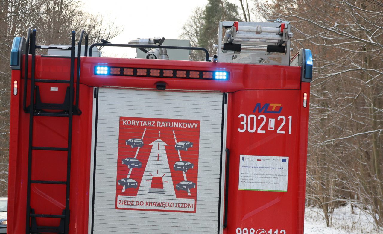 Obroki: Pożar ciężarówki na S19. Jezdnia w kierunku Rzeszowa zablokowana