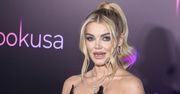 "Pokusa". Edyta Folwarska w olśniewającej sukni na premierze filmu. Musiała uważać