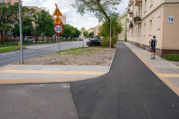 Bydgoszcz: Trwa budowa drogi rowerowej wzdłuż Sułkowskiego