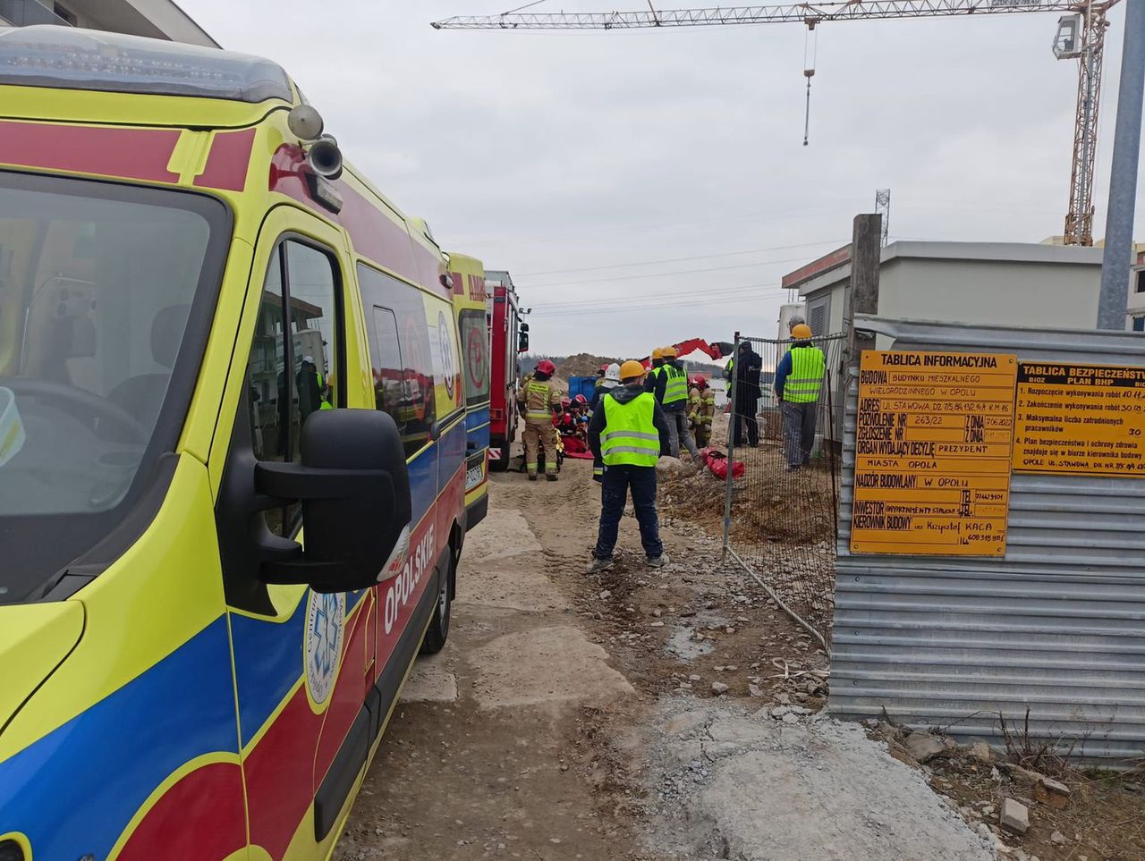 Makabryczny wypadek na budowie w Opolu. Robotnik spadł na pręt zbrojeniowy