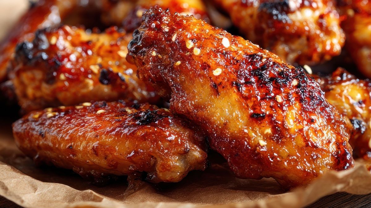 Pieczone skrzydełka w miodowo-cytrynowej glazurze