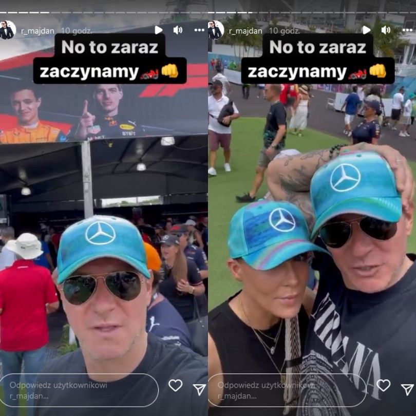 Małgorzata Rozenek i Radosław Majdan brylują na Grand Prix Miami