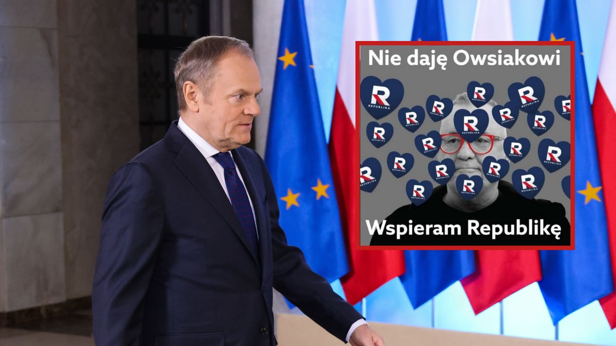 Akcję TV Republika skrytykował Donald Tusk