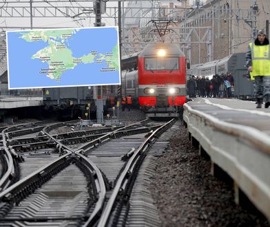 Rosjanie ściągają pociągi na Krym. To może oznaczać jedno