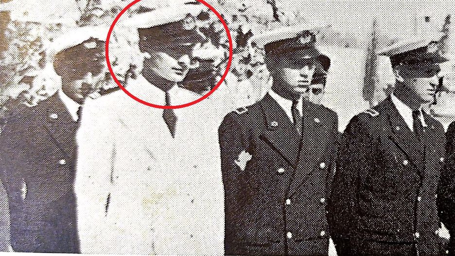 Jakub Frenkel w czasie rejsu z Włoch do Palestyny na przełomie 1936/37