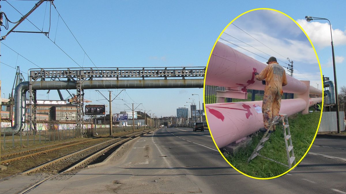 Na rurach przy ulicy Jana z Kolna powstają kolorowe grafiki 