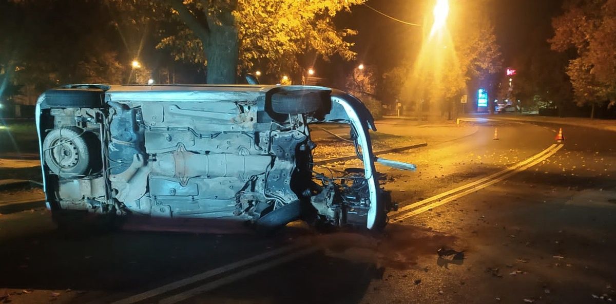 Miejsce wypadku na ul. Słowackiego w Puławach