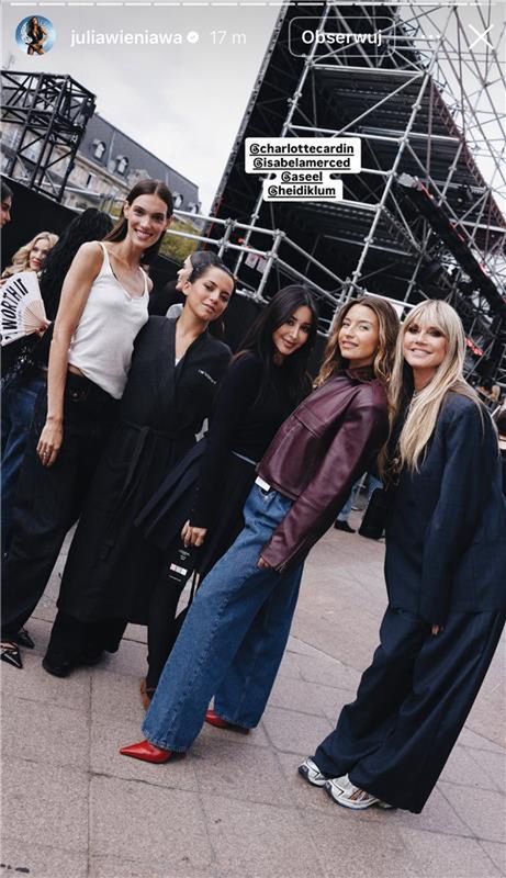 Julia Wieniawa i Heidi Klum