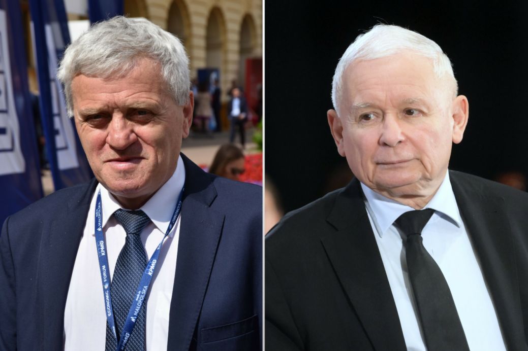Stanisław Kogut i Jarosław Kaczyński