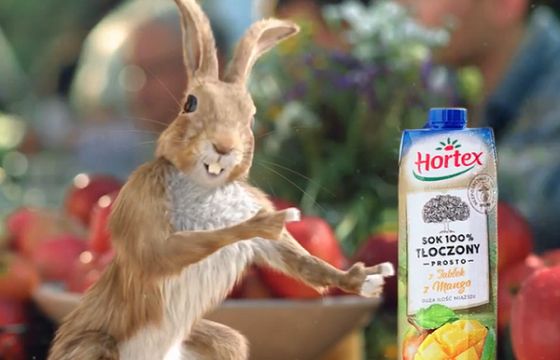 Matka Natura z zającem Marianem reklamuje nowe soki tłoczone Hortex (wideo)
