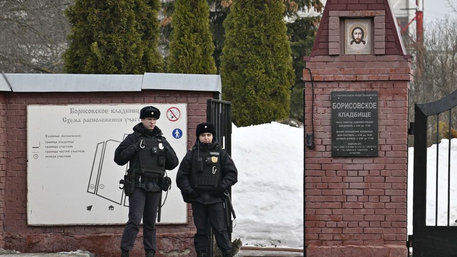 Cmentarz Borisowski i cerkiew przed pogrzebem Nawalnego