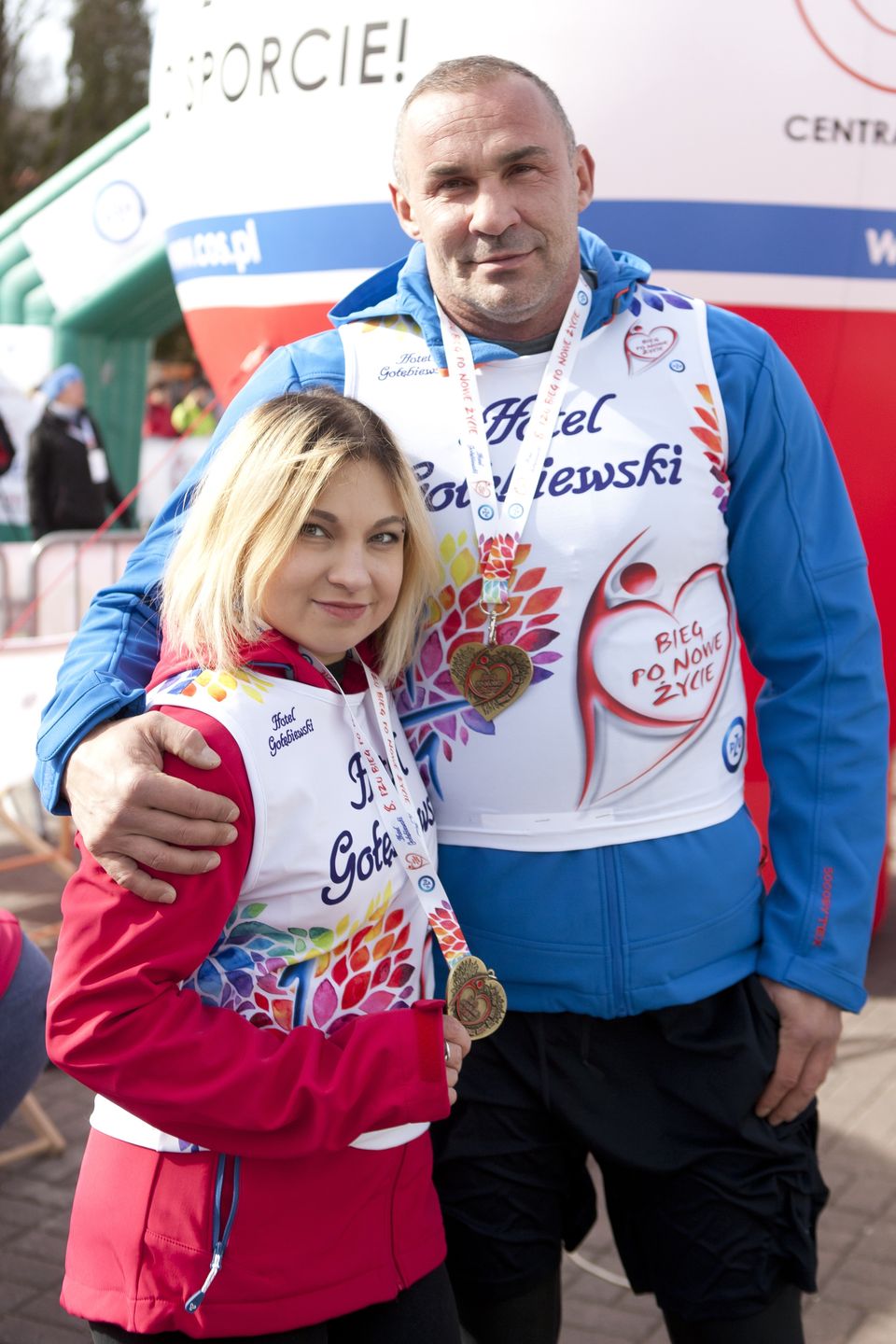 Przemysław Saleta z córką w 2016 roku
