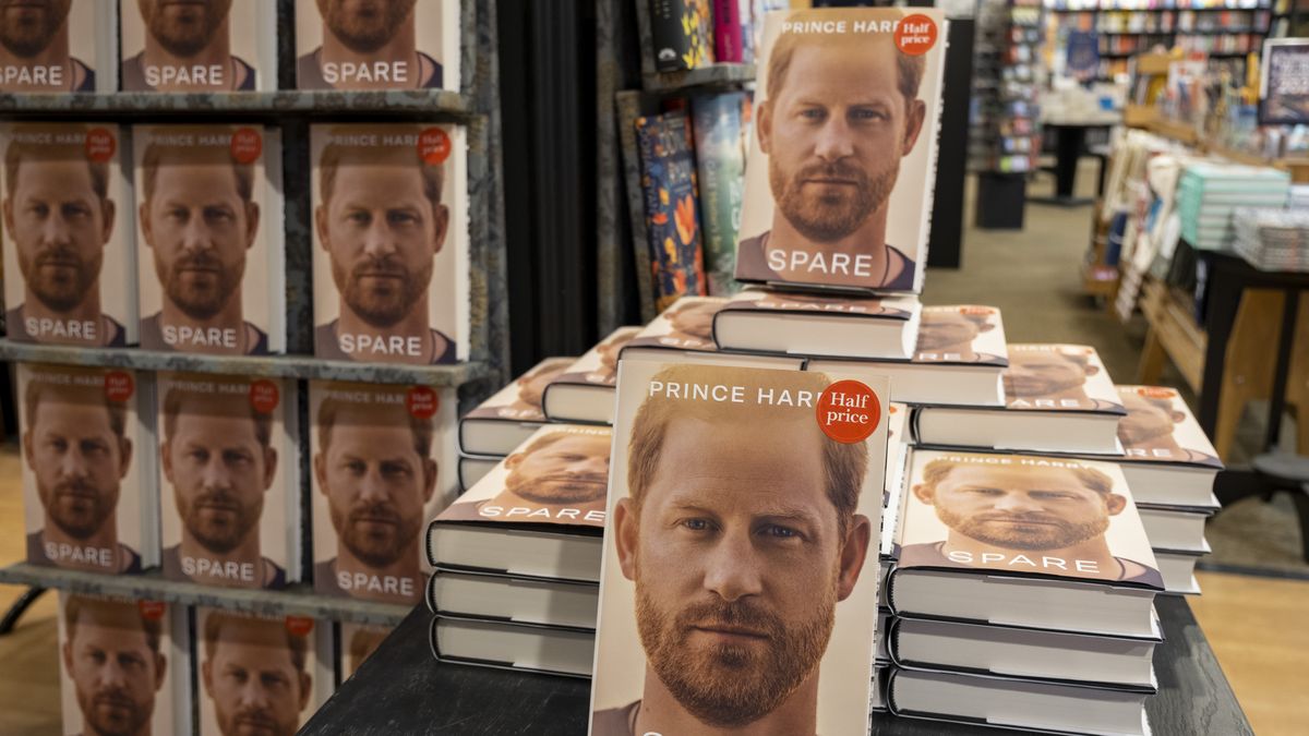 Publication Day For Prince Harry Book Spare In London
On the day that Prince Harry, the Duke of Sussex's memoir 'Spare' is released, books go on sale in Waterstones in the City of London on 10th January 2023 in London, United Kingdom. Spare is a tell all account of the life of this now controversial member of the royal family. On this, the publication day the hardback is already selling at half price, which pre-orders have been very successful. (photo by Mike Kemp/In Pictures via Getty Images)
Mike Kemp
london, english, britain, british, united kingdom, british isles, great britain, harry, spare, book deal, books, controversial, controversy, display, hardback, memoir, monarchy, publication day, publishing, revelations, royal, royals, royal family, tell-tale, writing, tell all, sensational, sensation, half price, book shop, inside, interior
