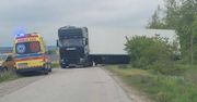 Tragedia na drodze pod Chełmem. Mężczyzna zmarł za kierownicą ciężarówki