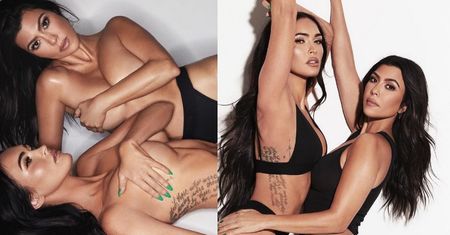 Półnagie Kourtney Kardashian i Megan Fox prężą się w zmysłowej sesji zdjęciowej (ZDJĘCIA)