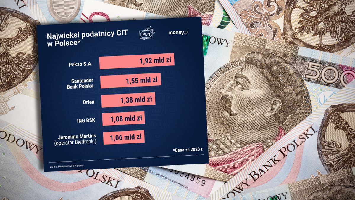 Przed rokiem w gronie największych podatników CIT za 2022 r. zna