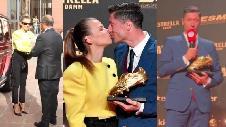 Anna i Robert Lewandowscy na gali Złotego Buta