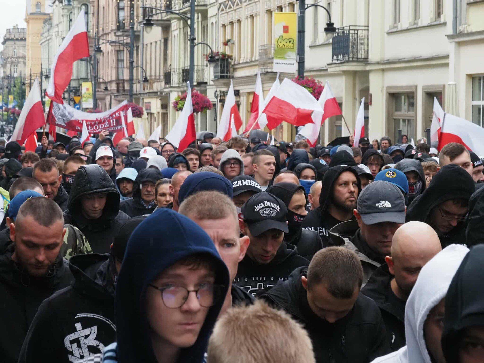 Marsz przeciwko imigrantom w Łodzi