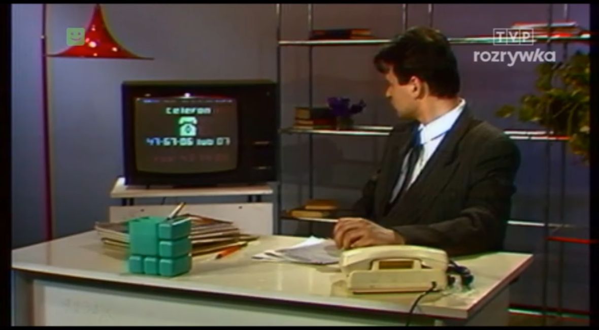 Reklama Telegazety z 1990 roku.
