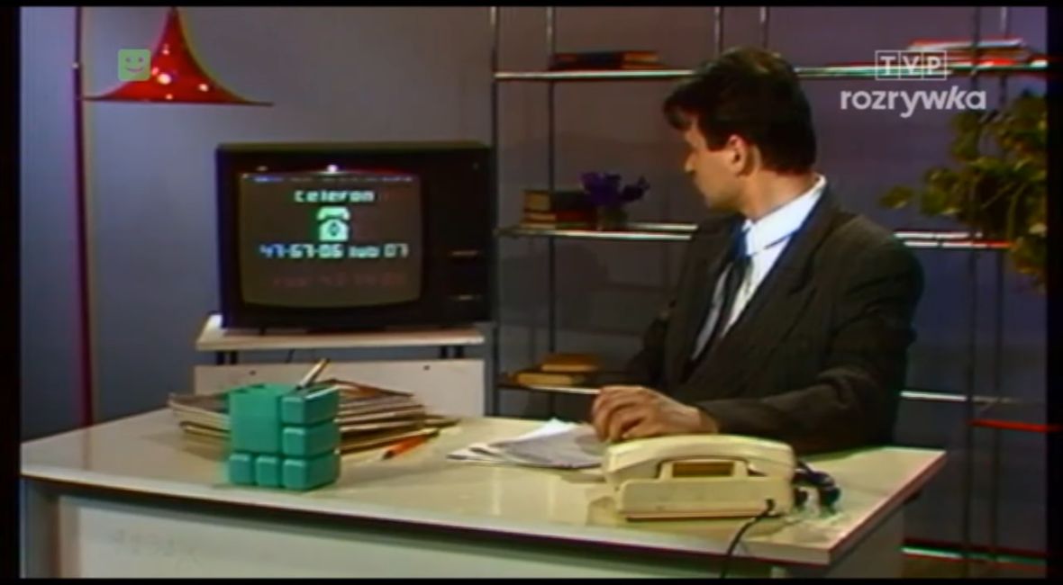 Reklama Telegazety z 1990 roku 